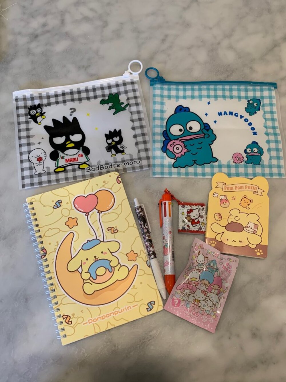 Sanrio stationary set